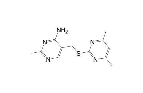 5-{[(4,6-dimethyl-2-pyrimidinyl)sulfanyl]methyl}-2-methyl-4-pyrimidinamine