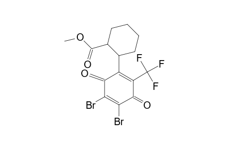 2,3-Dibromo-5-[4(e)-(methoxycarbonyl)cyclohex-(e)-yl]-6-(trifluoromethyl)-1,4-benzoquinone