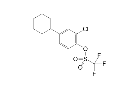 2-chloro-4-cyclohexylphenyl trifluoromethanesulfonate