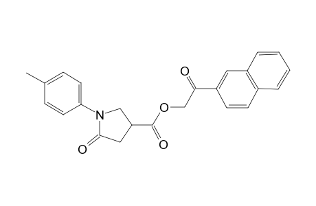 2-(2-Naphthyl)-2-oxoethyl 1-(4-methylphenyl)-5-oxo-3-pyrrolidinecarboxylate