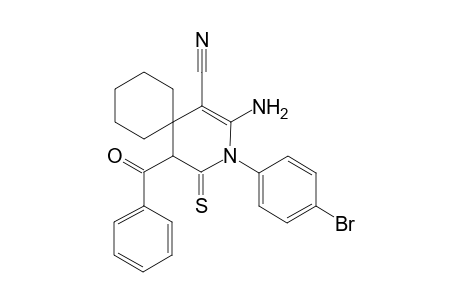 [2'-Amino-1'-(4"-bromophenyl)-5'-benzoyl-1',4',5',6'-tetrahydro-6'-thioxo]-spiro[cyclohexane-1,4'-pyridine]-3'-carbonitrile