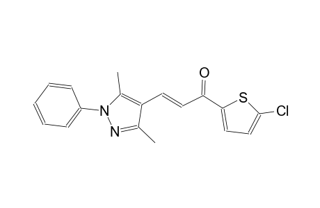 (2E)-1-(5-chloro-2-thienyl)-3-(3,5-dimethyl-1-phenyl-1H-pyrazol-4-yl)-2-propen-1-one