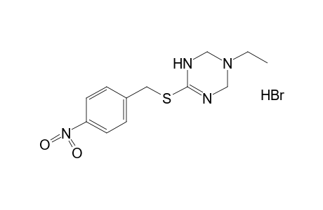 3-ethyl-6-[(p-nitrobenzyl)thio]-1,2,3,4-tetrahydro-s-triazine, monohydrobromide