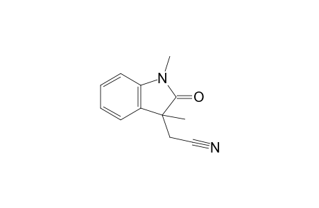 2-(2-keto-1,3-dimethyl-indolin-3-yl)acetonitrile