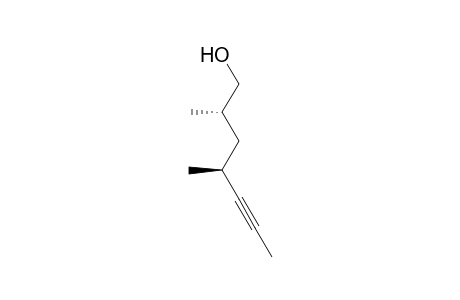 (2S*,4S*)-2,4-Dimethylhept-5-yn-1-ol