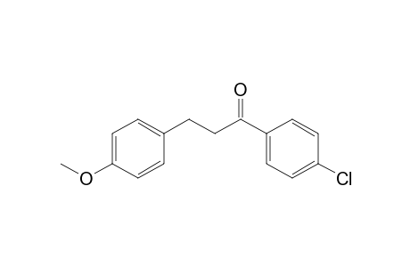 1-Propanone, 1-(4-chlorophenyl)-3-(4-methoxyphenyl)-