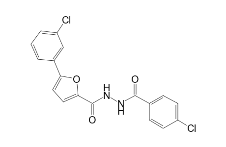 4-chloro-N'-[5-(3-chlorophenyl)-2-furoyl]benzohydrazide