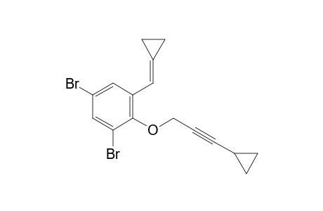 1,5-dibromo-3-(cyclopropylidenemethyl)-2-(3-cyclopropylprop-2-ynoxy)benzene