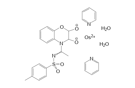 3,4-Dihydro-4-[1-(tosylimino)ethyl]-2H-1,4-benzoxazine-2,3-diylosmiat-Pyridin complex