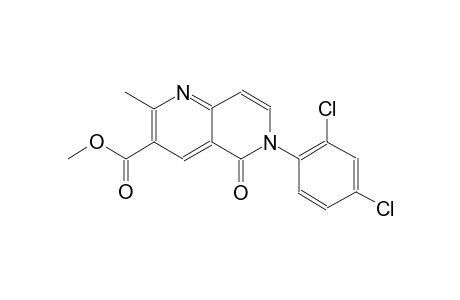 1,6-naphthyridine-3-carboxylic acid, 6-(2,4-dichlorophenyl)-5,6-dihydro-2-methyl-5-oxo-, methyl ester