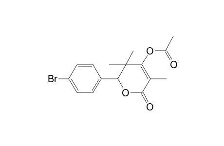 Acetic acid, [5,6-dihydro-6-(4-bromophenyl)-3,5,5-trimethyl-2-oxo-2H-pyran-4-yl] ester