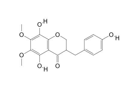 5,8-Dihydroxy-3-(4-hydroxy-benzyl)-6,7-dimethoxy-chroman-4-one