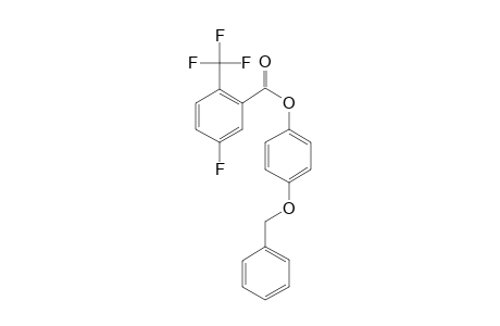 5-Fluoro-2-trifluoromethylbenzoic acid, 4-benzyloxyphenyl ester