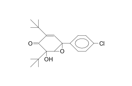 4-(4-Chloro-phenyl)-2,6-di-tert-butyl-4,5-epoxy-6-hydroxy-2-cyclohexen-1-one