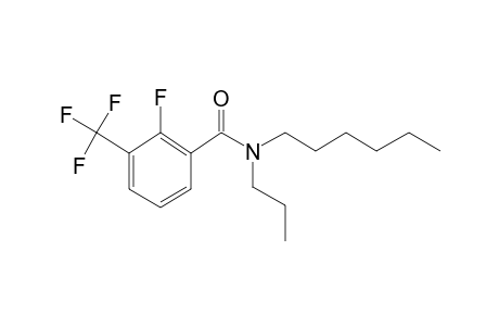 Benzamide, 2-fluoro-3-trifluoromethyl-N-propyl-N-hexyl-