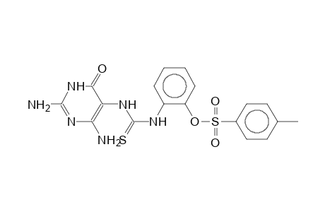 Toluene-4-sulfonic acid 2-[3-(2,4-diamino-6-oxo-1,6-dihydro-pyrimidin-5-yl)-thioureido]-phenyl ester