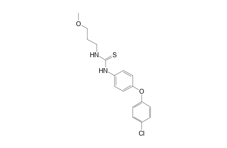 1-[p-(p-chlorophenoxy)phenyl]-3-(3-methoxypropyl)-2-thiourea