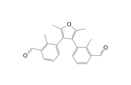 3-[4-(3-formyl-2-methyl-phenyl)-2,5-dimethyl-3-furyl]-2-methyl-benzaldehyde