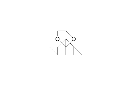 endo, exo-Tetracyclo(3.3.1.0/2,4/.0/6,8/)nonane-9-spiro-2'-(1',3'-dioxolane)