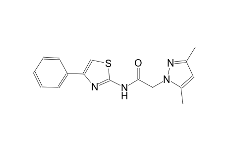 2-(3,5-dimethyl-1H-pyrazol-1-yl)-N-(4-phenyl-1,3-thiazol-2-yl)acetamide