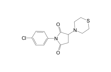 1-(4-Chlorophenyl)-3-(4-thiomorpholinyl)-2,5-pyrrolidinedione