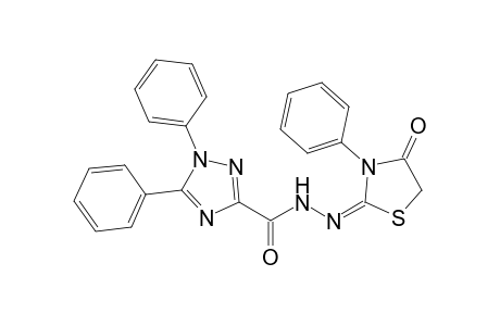 1,5-diphenyl-1H-[1,2,4]triazole-3-carboxylic acid (4-oxo-3-phenyl-thiazolidin-2-ylidene)-hydrazide