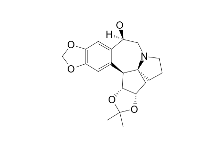 (3A-ALPHA,4AS*,10-BETA,15B-BETA,15C-ALPHA)-(+/-)-10-HYDROXY-3A,4,6,7,9,10,15B,15C-OCTAHYDRO-2,2-DIMETHYL-5H-[1,3]-DIOXOLO-[4,5-H]-1,3-DIOXOLO