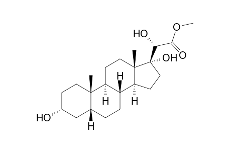 3α,17,20β-trihydroxy-5β-pregnan-21-oic acid, methyl ester