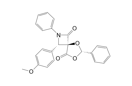 (4-r,3-t,6-c)-2-Aza-5,7-dioxa-3-(4'-methoxyphenyl)-2,6-diphenyl-spiro[3.4]octane-1,8-dione