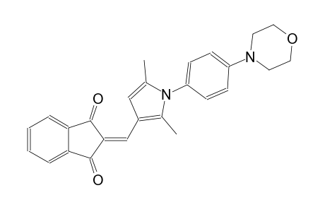 2-({2,5-dimethyl-1-[4-(4-morpholinyl)phenyl]-1H-pyrrol-3-yl}methylene)-1H-indene-1,3(2H)-dione