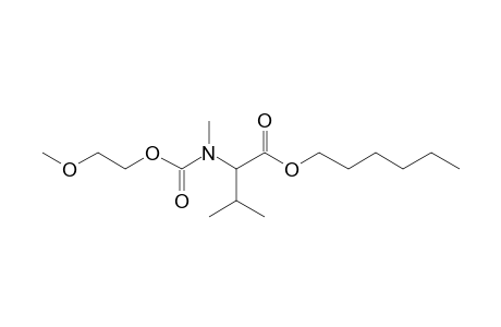 Valine, N-methyl-N-(2-methoxyethoxycarbonyl)-, hexyl ester