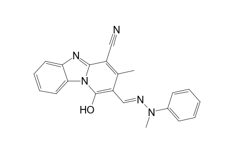 1-Hydroxy-3-methyl-2-[(2-methyl-2-phenylhydrazono)methyl]benzo[4,5]imidazo[1,2-a]pyridine-4-carbonitrile