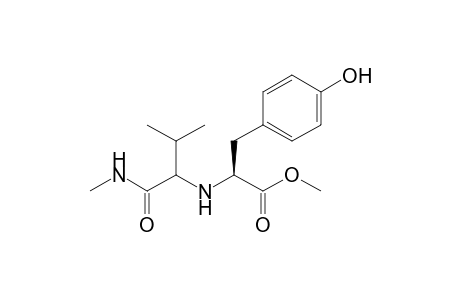 (2S)-3-(4-hydroxyphenyl)-2-[[2-methyl-1-(methylcarbamoyl)propyl]amino]propionic acid methyl ester