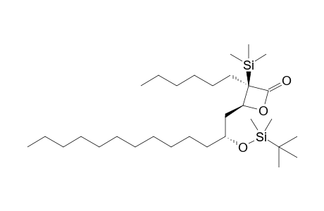 (3R,4S)-4-[(2R)-2-[tert-butyl(dimethyl)silyl]oxytridecyl]-3-hexyl-3-trimethylsilyl-oxetan-2-one