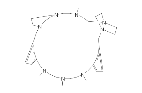 6,13,15,18-TETRAMETHYL-6,13,15,18-TETRAAZA-1-(1,4),11-(1,4)-DIBENZENA-3-(1,4),9-(1,4)-DIPIPERAZINA-CYCLODECANONAPHANE