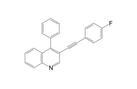 3-[(4-Fluorophenyl)ethynyl]-4-phenylquinoline