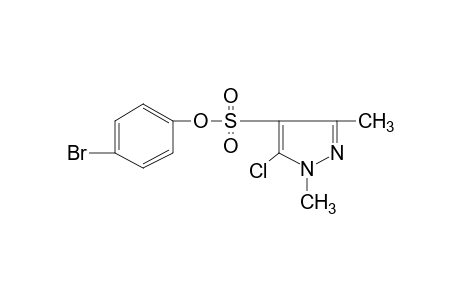 5-chloro-1,3-dimethylpyrazole-4-sulfonic acid, p-bromophenyl ester