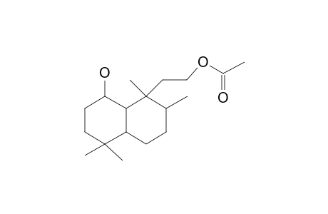 (1R,1S,8R,8ar)-8-Hydroxy-1-(2-acetoxyethyl)-1,2,5,5-tetramethyl-trans-decalin