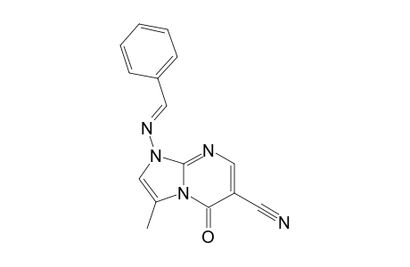 1-[(E)-benzalamino]-5-keto-3-methyl-imidazo[1,2-a]pyrimidine-6-carbonitrile
