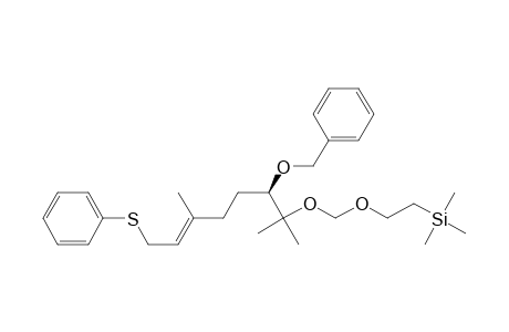 2,5,7-Trioxa-10-silaundecane, 4,4,10,10-tetramethyl-3-[3-methyl-5-(phenylthio)-3-pentenyl]-1-phenyl-, [R-(E)]-