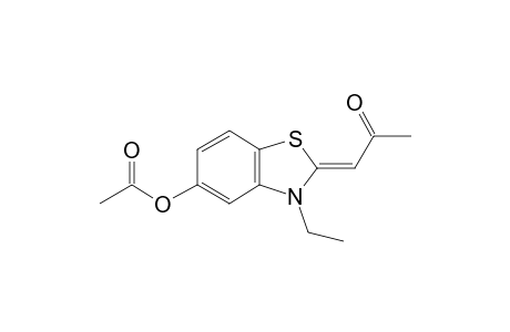 (1Z)-1-(3-Ethyl-5-hydroxy-2(3H)-benzothiazolylidene)-2-propanone, acetate