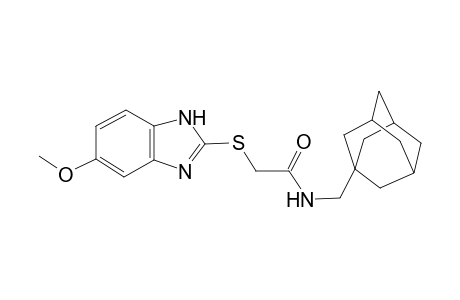 N-(1-adamantylmethyl)-2-[(6-methoxy-1H-benzimidazol-2-yl)sulfanyl]acetamide
