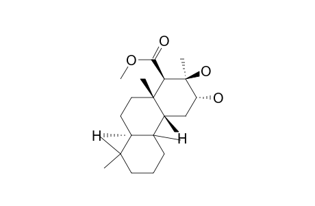 Methyl ester of (1R-(1.alpha.,2.beta.,3.beta.,4a.alpha.,8a.beta.,10a.alpha.))-tetradecahydro-2,3-dihydroxy-2,4b,8,8,10a-pentamethyl-1-phenanthrenecarboxylic acid