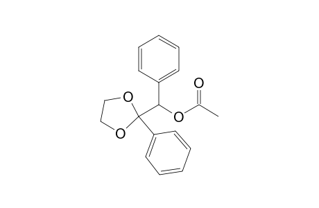 Phenyl(2-phenyl-1,3-dioxolan-2-yl)methanol, acetate