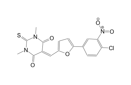 5-{[5-(4-chloro-3-nitrophenyl)-2-furyl]methylene}-1,3-dimethyl-2-thioxodihydro-4,6(1H,5H)-pyrimidinedione