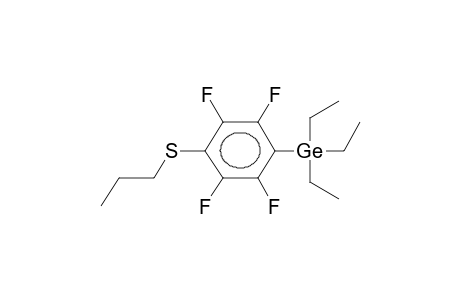 1-TRIETHYLGERMYL-4-PROPYLTHIOTETRAFLUOROBENZENE