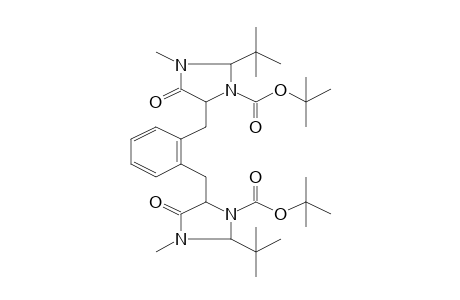 tert-Butyl 5-(2-([3-(tert-butoxycarbonyl)-2-tert-butyl-1-methyl-5-oxo-4-imidazolidinyl]methyl)benzyl)-2-tert-butyl-3-methyl-4-oxo-1-imidazolidinecarboxylate