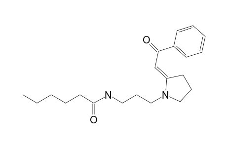 (E)-2-Benzoylmethylene-1-(3-hexanoylaminopropyl)pyrrolidine