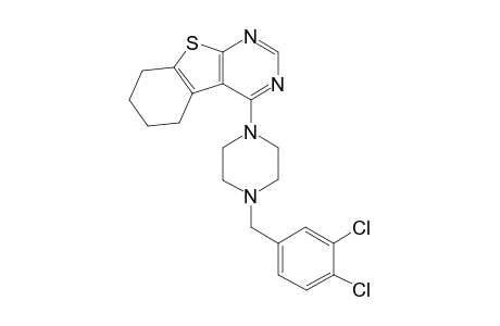 4-[4-(3,4-Dichlorobenzyl)-1-piperazinyl]-5,6,7,8-tetrahydro[1]benzothieno[2,3-D]pyrimidine