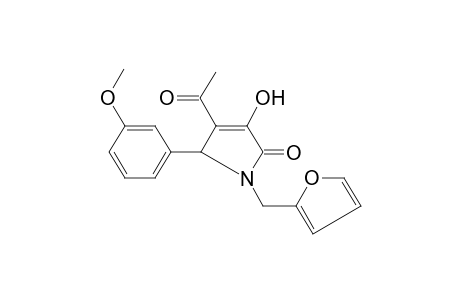 Pyrrol-2(5H)-one, 4-acetyl-1-(2-furfuryl)-3-hydroxy-5-(3-methoxyphenyl)-